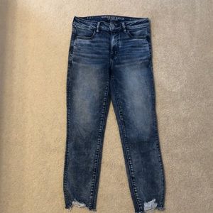 American Eagle - High Rise Crop Skinny Jeans